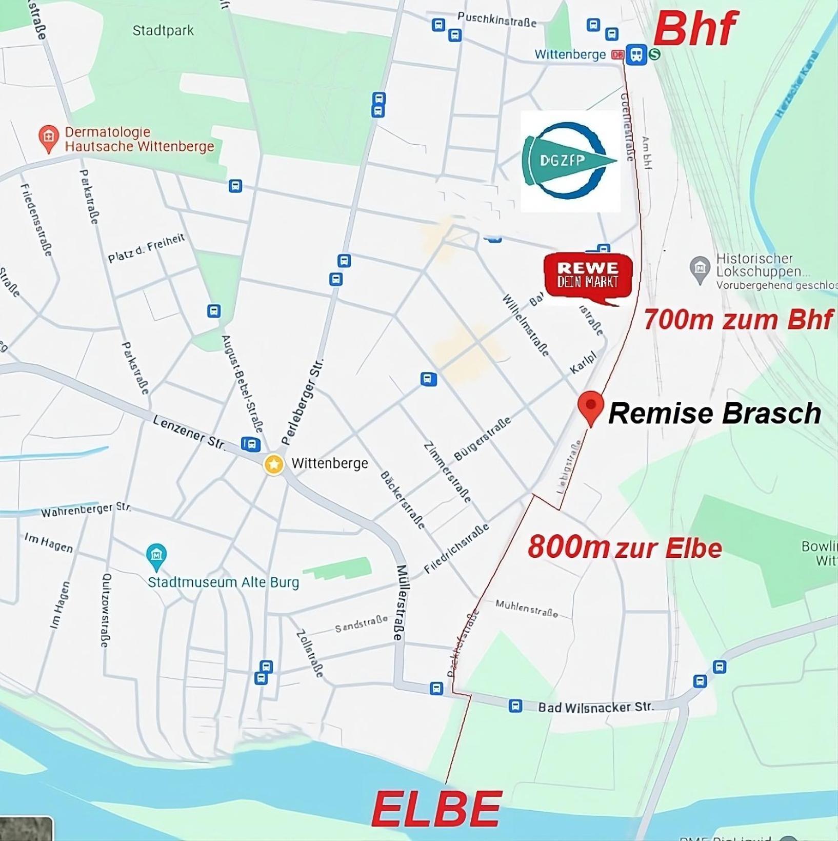 Remise Brasch - Zwischen Bahnhof Und Elbe Διαμέρισμα Wittenberge Εξωτερικό φωτογραφία
